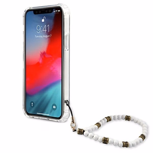 Guess GUHCP12MKPSWH iPhone 12/12 Pro 6.1" Transparent Hardcase White Pearl