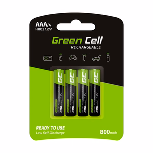 Green Cell GR04 mājsaimniecības uzlādējama AAA baterija, niķeļa-metāla hidrīds (NiMH)