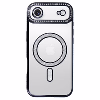 Viedtālruņa apvalks Bling Magsafe Case for Iphone 17 Air - melns
