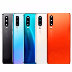 Aizmugurējais vāciņš Saderīgs ar Huawei P30 / Balts Pearl / (ar camera lens) HQ