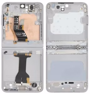Middle housing Samsung F741 Z Flip6 5G Silver Shadow originalus (used Grade A)