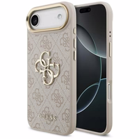 Guess 4G Charms Collection Magnētiskais viedtālruņa apvalks iPhone 17 Pro - brūns