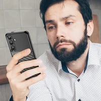 Pērkona apvalks Samsung Galaxy S25+ silikona bruņu vāks - melns