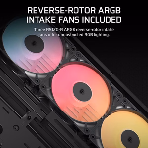 Corsair 4500X RS-R ARGB rūdīts stikls vidēja torņa korpuss, melns
