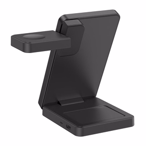 Tech-Protect A56 3-in-1 MagSafe bezvadu lādētājs ar 100 cm USB-C / USB-C kabeli – melns