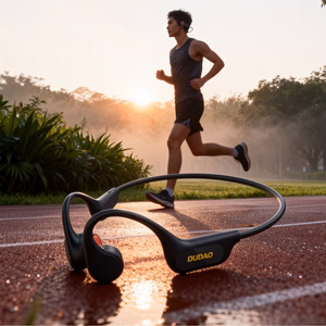 Dudao U22 Bluetooth 5.2 Bone Conduction Austiņas with Headband - melns