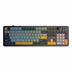 F108 Pro Gray+Orange+Deep Gray Reaper Switch RGB tastatūra AULA