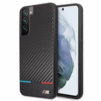 Viedtālruņa apvalks BMW M Collection Triangles Case Samsung Galaxy S22+ melns