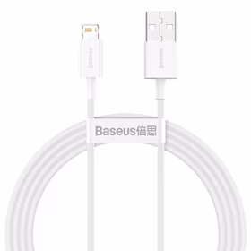 Baseus Superior USB - Lightning kabelis 2.4A 1.5 m balts (CALYS-B02)