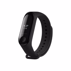 Fixed Silicone Strap for Xiaomi Mi Band 3/4 Black