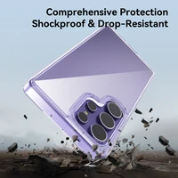 Rock Crystal Transparent Series Magnētiskais viedtālruņa apvalks Samsung Galaxy S25 pelēks