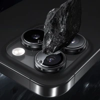 Benks rūdīts stikls Glass Warrior kameras lēcas aizsargs iPhone 16 Pro/16 Pro Max (3 lēcas), sudraba