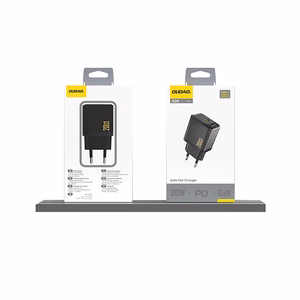 Dudao A26 PD20W GaN USB-C lādētājs – melns