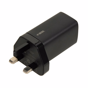 iBOX C-65 melns, GaN 65W universāls lādētājs UK spraudnis