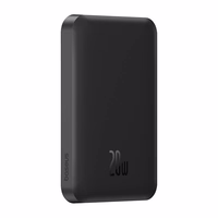 Magnētiskā mini zibspuldze Baseus 5000mAh, USB-C 20W (melna)