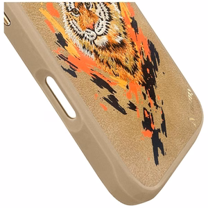 Nimmy Tiger magnētiskais viedtālruņa apvalks iPhone 16 Pro Max - brūns