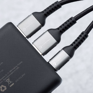 Forcell portatīvais lādētājs F-Energy Energo P10K2 QC3.0 PD 3A 22,5W 10000 mAh melns