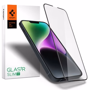 Spigen Glass FC rūdītais stikls iPhone 13 / 13 Pro / 14 / 16e - melns