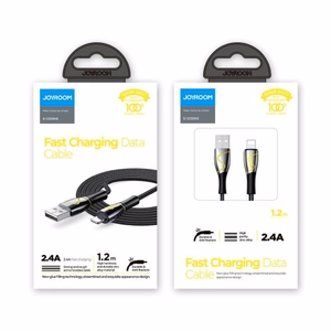 USB kabelis Lightning Joyroom S-1230K6 2.4A 1.2m (melns)