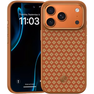 Benks Magnetic Armor Pro Armor Grid Kevlar maciņš ar metāla rāmi 600D (C.K.FL.AP.GD.F069) Iphone 17 Pro, oranžs