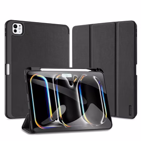 Dux Ducis Domo viedtālruņa apvalks ar atloku un viedo miega režīmu iPad Pro 11" 2024 - melns