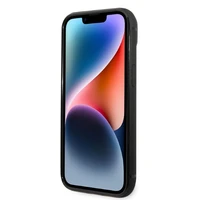 Karl Lagerfeld Signature Logo karšu viedtālruņa apvalks iPhone 14 Plus - melns