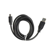 USB A uz Type C 3.0 2A kabelis HD2 2 m melns