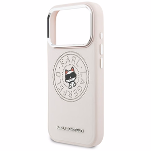 Karl Lagerfeld Point & Choupette Sketch MagSafe Maciņš for iPhone 17 Pro Max - rozā