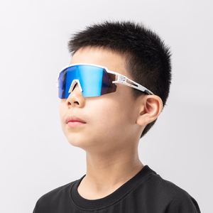 Rockbros bērnu polarizētas velosipēda brilles ar UV aizsardzību - baltas