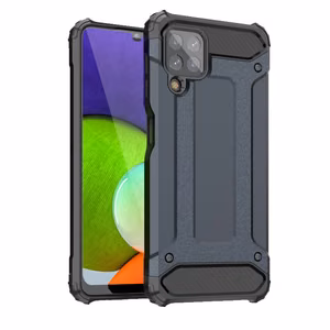 Viedtālruņa apvalks Samsung Galaxy A22 4G hibridais izturīgais vāks zils