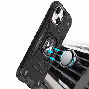 Wozinsky Ring Armor viedtālruņa apvalks iPhone 15 Plus - zils