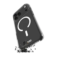Puro Impact caurspīdīgs D3O TPU+PC magnētiskais viedtālruņa apvalks iPhone 17 Pro Max - caurspīdīgs