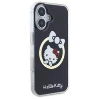 Hello Kitty IML Jautrā lente magnētiskais iPhone 16 viedtālruņa apvalks - melns