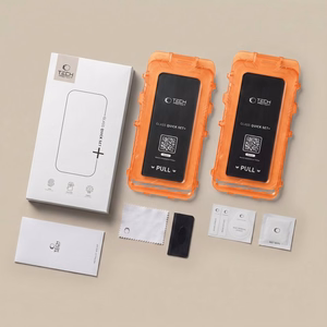 Tech-Protect Quick Set Spy+ 2 privātuma aizsargstiklu komplekts modelim iPhone 18 Pro