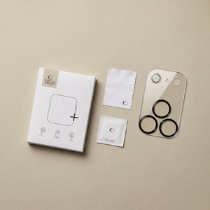 Caurspīdīgs Tech-Protect Cam Fit+ rūdīta stikla kameras aizsargs Apple iPhone 18 Pro Max tālrunim