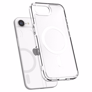 Spigen Ultra Hybrid Magnētiskais viedtālruņa apvalks iPhone 16e - balts, caurspīdīgs