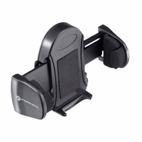 FORCELL F-GRIP Oval 17 cm auto turētājs vējstiklam / paneļim / ventilācijas atverei melns