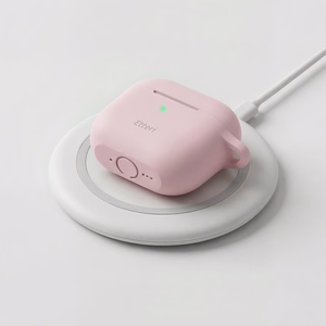 Etteri silikona maciņš AirPods 4 gaiši rozā