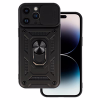 Viedtālruņa apvalks Slide Camera Armor Case iPhone 15 Pro Max melns