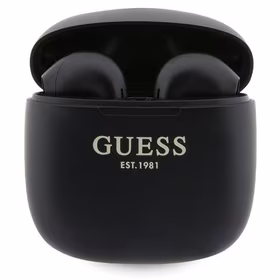 Guess GUTWST26PSK TWS Bluetooth austiņas + dokstacija - melnas Classic EST logotips