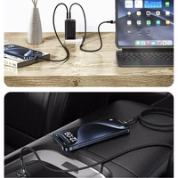 USAMS kabelis USB-C uz USB-C komplekts 30 gab. 60W 1,2m pīts SJ724ZJ01 (US-SJ724) SET 30PCS