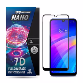 Crong 7D Nano elastīgs Glass – Full Coverage Hybrid ekrāna aizsargs 9H Xiaomi Redmi 7