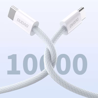 Dudao L6C USB-C - USB-C PD kabelis 30W 1m - gaiši zils