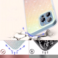Kingxbar Travel Series grezns elegants viedtālruņa apvalks iPhone 13 Pro zils-oranžs (Mākoņi)