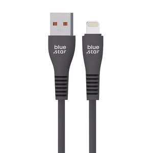 BLUE STAR kabelis USB A uz Lightning 2A 12W DC99I 1 m melns
