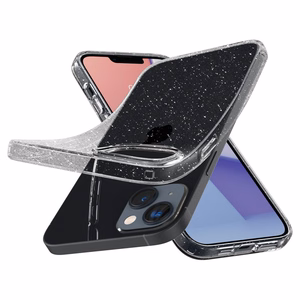 Spigen Liquid Crystal vāciņš iPhone 14 Plus – caurspīdīgs ar spīdumiem