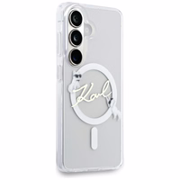 Karl Lagerfeld IML KC Script MagSafe Maciņš for Samsung Galaxy S26 - caurspīdīgs