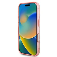 Guess IML Zieds un Tonālais Aplis Magnētiskais viedtālruņa apvalks iPhone 16 - rozā