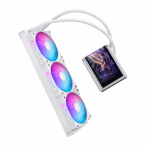 Asus ROG RYUO IV 360 ARGB - visintegrētais ūdens dzesētājs, 12 cm (balts)