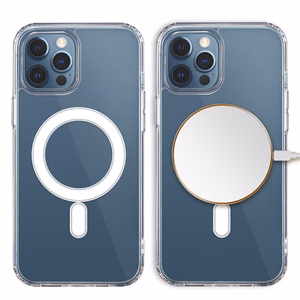 Anti Shock 1,5 mm Magnētiskais viedtālruņa apvalks iPhone 15 6,1" caurspīdīgs liels caurums